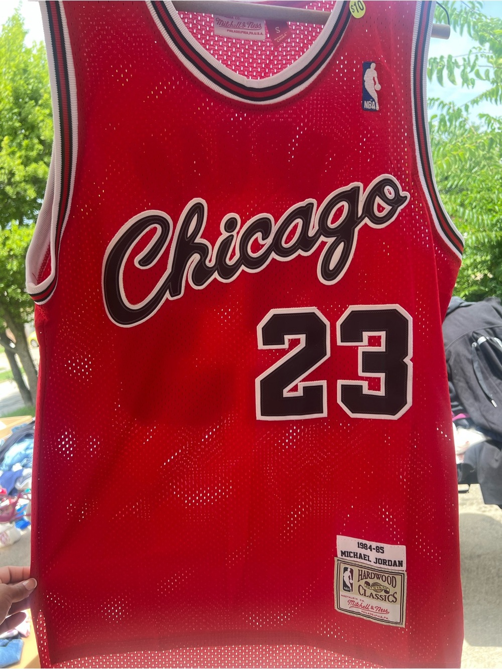 Mitchell & Ness Red Chicago Basketball Jersey #23